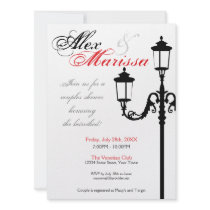 Contemporary Italian Lamp Post Invitation