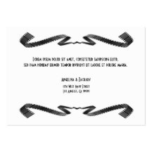 Contemporary Movie Fan Wedding Invitation Insert Business Card