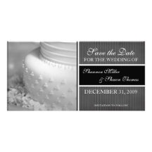 Contemporary Save the Date Announcement Photo Card