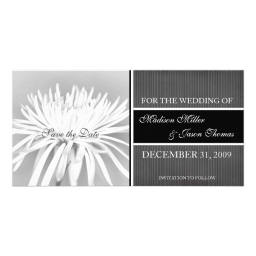 Contemporary Save the Date Announcement Photo Greeting Card