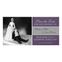 Contemporary Save the Date Announcement Photo Greeting Card