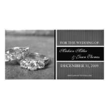 Contemporary Save the Date Announcement Customized Photo Card