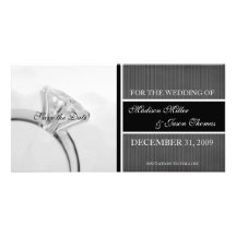 Contemporary Save the Date Announcement Photo Greeting Card