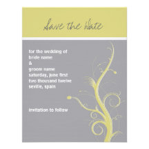Contemporary Save the Date Custom Invites
