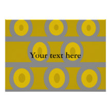 Contemporary silver circles on gold background announcements