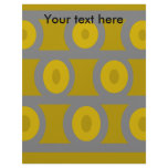 Contemporary silver circles on gold background