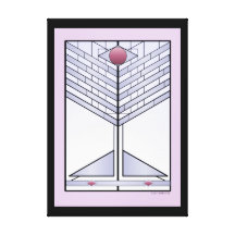 Contemporary Stained Glass Art Canvas Canvas Prints