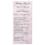 Contemporary Wedding Programs Pink Rack Card