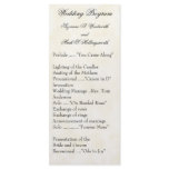 Contemporary Wedding Programs Yellow Full Color Rack Card