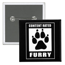 Content Rated Furry Button