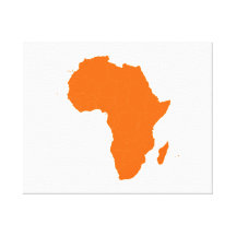 Continent of Africa Canvas Prints