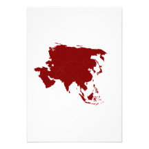 Continent of Asia Personalized Invite