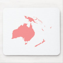 Continent of Australia Mouse Pads