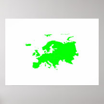 Continent of Europe Print
