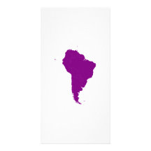 Continent of South America Photo Card Template