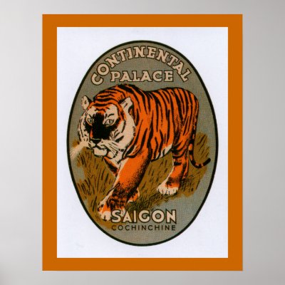 Continental Palace Hotel Saigon Poster by RetroCommunications