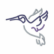 Contour de colibri chemises brodées