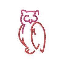 Contour de hibou chemises brodées