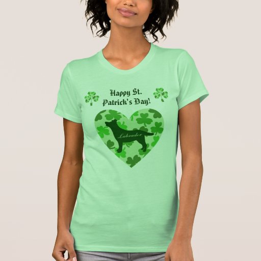 Contour de Labrador du jour de St Patrick T-shirt