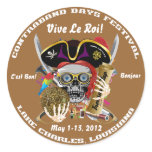Contraband Days Lake Charles, Louisiana. 30 Colors Stickers