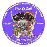 Contraband Days Lake Charles, Louisiana. 30 Colors Round Sticker