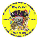 Contraband Days Lake Charles, Louisiana. 30 Colour Stickers