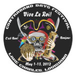 Contraband Days Lake Charles, Louisiana. 30 Colour Round Sticker