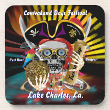 Contraband Days Lake Charles, Louisiana. Beverage Coaster