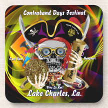 Contraband Days Lake Charles, Louisiana. Drink Coaster