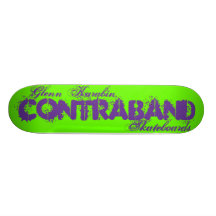 Contraband Skateboards-Glenn Karabin Splatter Deck