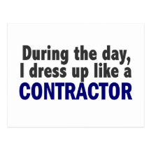 Contractor During The Day Postcards