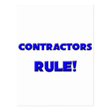 Contractors Rule! Postcard