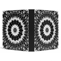 Contrast Kaleidoscope 3 Ring Binder