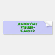 Contribuables anonymes adhésifs pour voiture