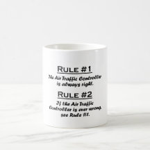 Contrôleur de la navigation aérienne de règle tasse