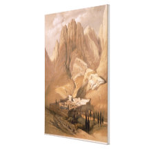 Convent of St. Catherine with Mount Horeb, Februar Canvas Prints