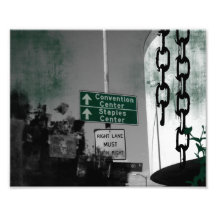 Convention And Staples Centre Sign Photographic Print