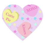 Conversation Candy Hearts Stickers