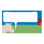 Conversation cow barn business card business cards