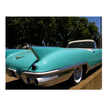 Convertible vert de Cadillac d'Elvis Presley dedan Carte Postale
