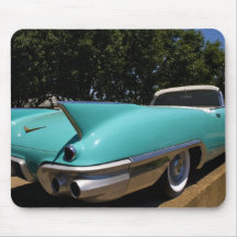 Convertible vert de Cadillac d'Elvis Presley dedan Tapis De Souris