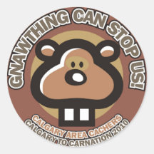 CONVOY round sticker Brown