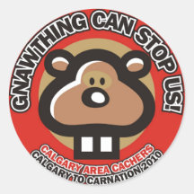 CONVOY round sticker Red