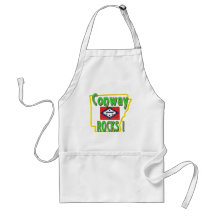 Conway Rocks ! (green) Apron