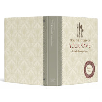 Cook book lace vinyl binders