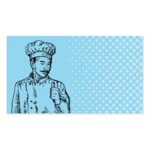 cook chef baker thumbs up business card