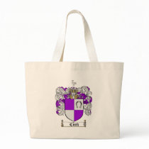 COOK FAMILY CREST -  COOK COAT OF ARMS CANVAS BAG