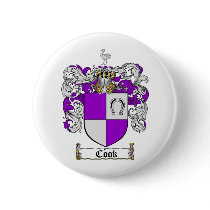 COOK FAMILY CREST -  COOK COAT OF ARMS BUTTONS