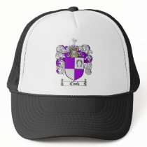 COOK FAMILY CREST -  COOK COAT OF ARMS TRUCKER HATS
