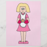 Cook in Pink and White. Flyer Design